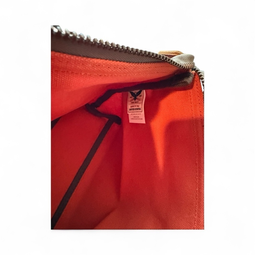 PENDLETON Terra Cotta Orange Canvas Pouch Bag - Picture 4 of 10